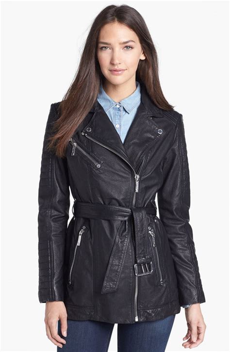 michael kors moto jacket nordstrom|Michael Kors motorcycle jackets.